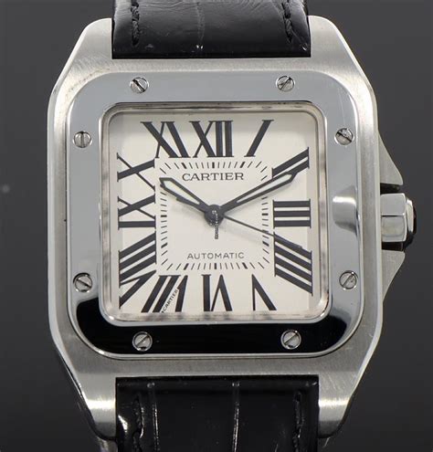 cartier santos 100 midsize strap|cartier santos 100 price uk.